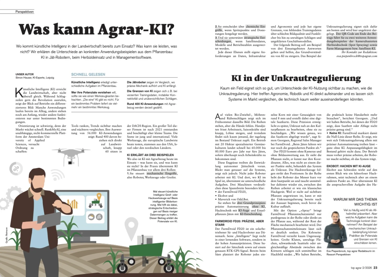 Three Roles of AI in Farming: Insights from Top Agrar and RankmyAI