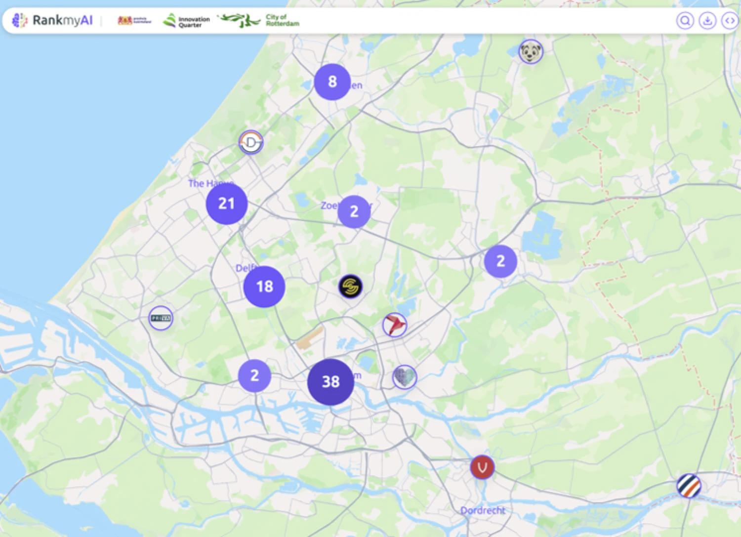 The Province of Zuid Holland AI Ecosystem Map